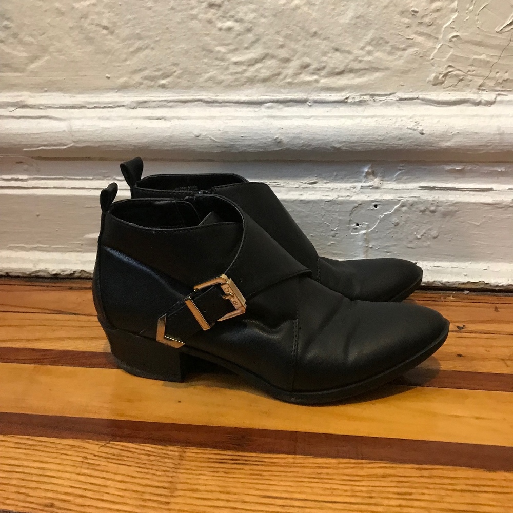Bar III Black Ankle Booties
